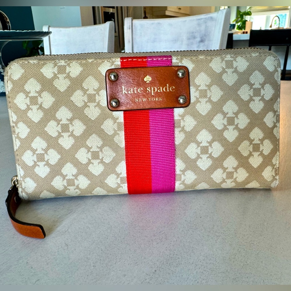 Kate Spade canvas wallet.